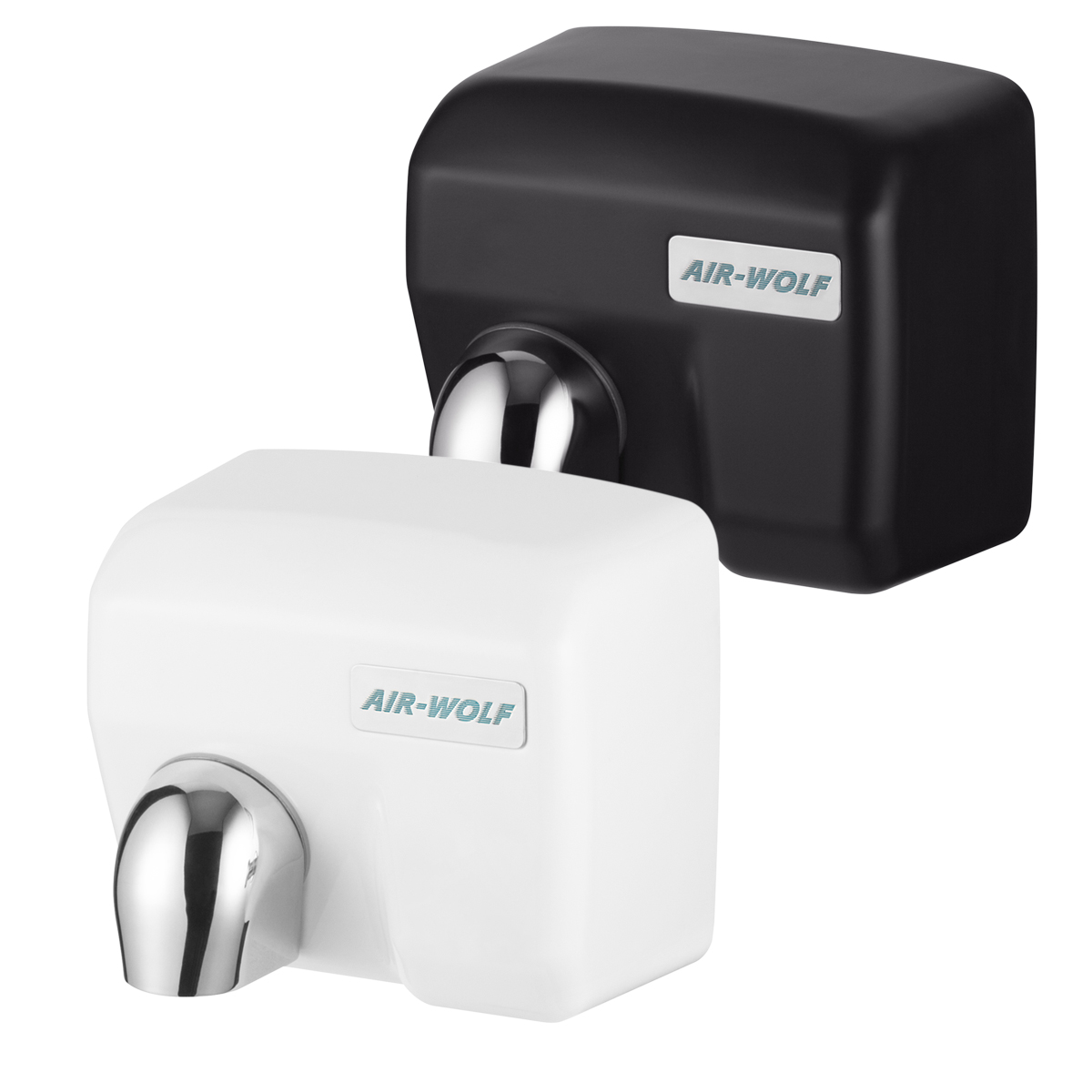 soap dispenser, wall mount, automatic, chrome spout, plastic housing