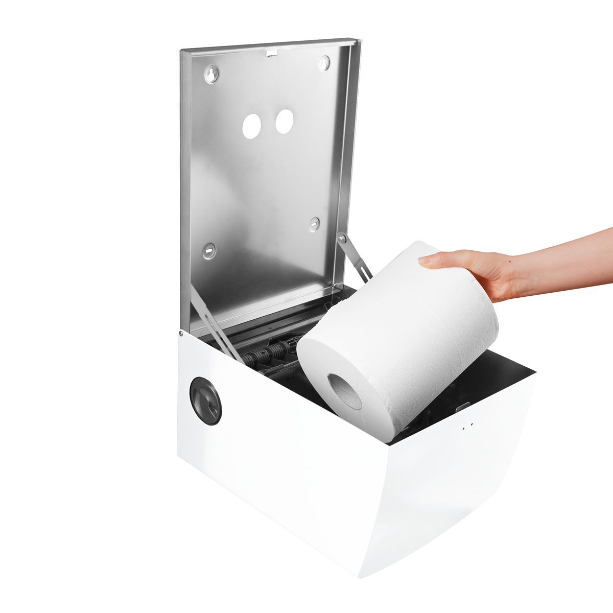 Rollenhandtuchspender selbstschneidend