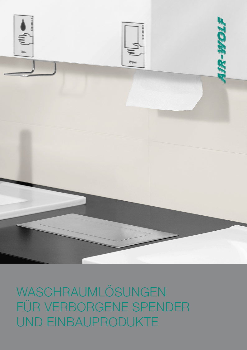 Broschüre Waschraumlösungen Einbauprodukte