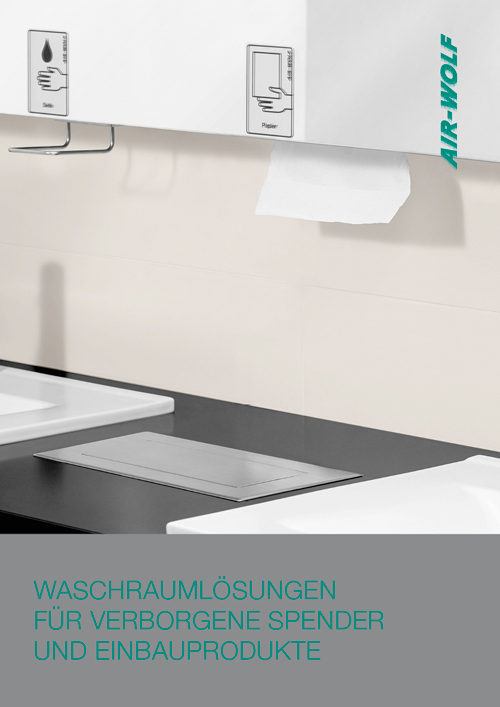 Broschüre Waschraumlösungen Einbauprodukte