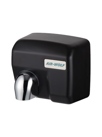 Seifenspender, Wandmontage, Kunststoff, Schwarz, Chrom-Auslauf