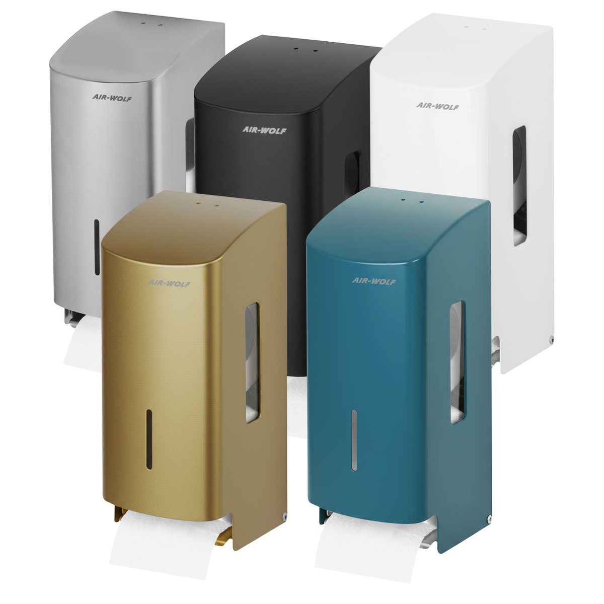 Hand-Paper-Stapler, Wandmontiert, Mehrfarbig, Kompakte Spender, Taschentuchspender